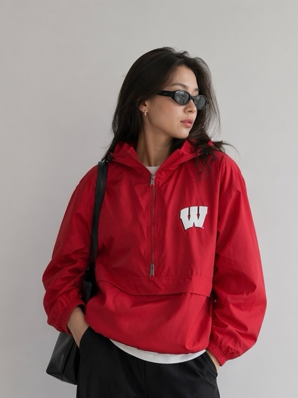 Vintage Champion University of Wisconsin Badgers Windbreaker